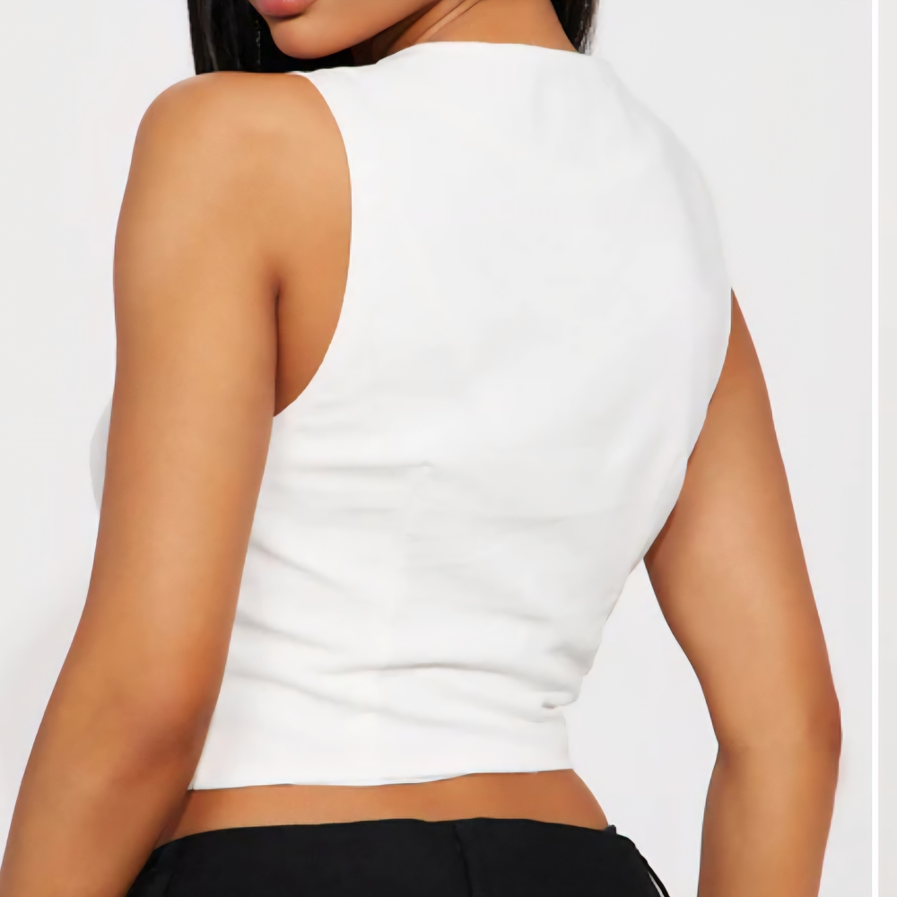 White Sleeveless Women's Top